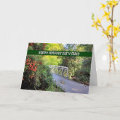 夫マイクの記念日カード カード (黄色い花)