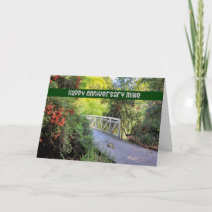 夫マイクの記念日カード カード