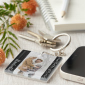 夫モダンボーイフレンドKeychaに安全な贈り物を運転 キーホルダー (正面右)