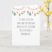 夫ユーモアのある/妻クリスマスカード カード (黄色い花)