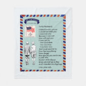 夫ラブフリースブランケット フリースブランケット (正面)