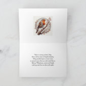 夫ロビンズと雪だるまクリスマス シーズンカード (内部)