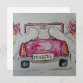 夫人および夫人結婚式招待状 招待状 (正面/裏面)