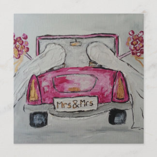 夫人および夫人結婚式招待状 招待状