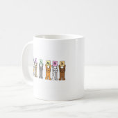 夫人およびWedding夫人のお祝い コーヒーマグカップ (正面左)