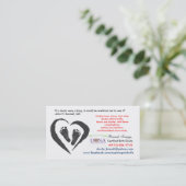 夫人によって誕生のDoula証明されるカード 名刺 (スタンド正面)