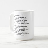 夫人によるGuyon小さい鳥の詩 コーヒーマグカップ (正面左)