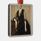 夫人のアグネスウィリアムソンポートレート メタルオーナメント (右)