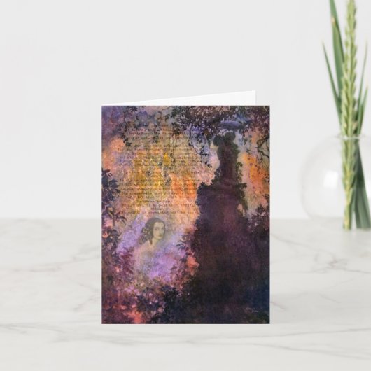 夫人のコラージュへのMarieルイーズ(ショウ)デジタルPoe カード (正面)