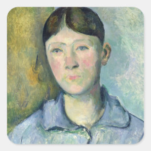 夫人のセザンヌ1885-90年ポールセザンヌ のポートレート スクエアシール