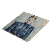 夫人のセザンヌ、c.1890ポールセザンヌ|のポートレート タイル (側面)