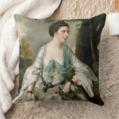 夫人のニコラスAshton、旧姓メリーWarburtoポートレート クッション (ブランケット)