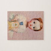 夫人の人形が付いているアレキサンダー50年代のYardleyの広告 ジグソーパズル (横)