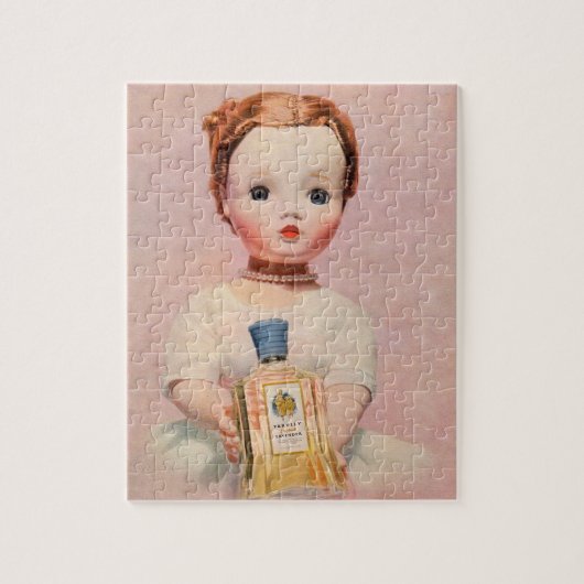 夫人の人形が付いているアレキサンダー50年代のYardleyの広告 ジグソーパズル (縦)