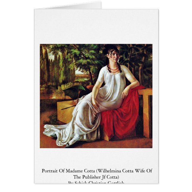 夫人のCotta (Wilhelminaのコッタポートレート (正面)