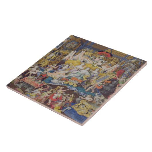 夫人のde Montespanファンのために、多分設計して下さい タイル (側面)