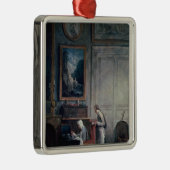 夫人のGeoffrin昼食 メタルオーナメント (右)