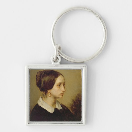 夫人のOno 1844年ポートレート キーホルダー (正面)