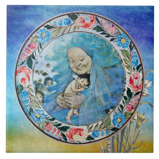 夫人はジェシー・ウィルコックに仕えた タイル (正面)