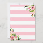 夫人へのFloral旅行ブライダルシャワーの招待状の失敗 招待状 (裏面)