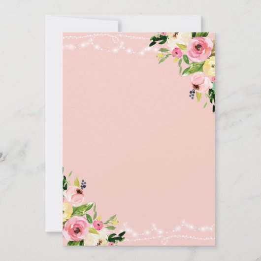 夫人へのFloral旅行ブライダルシャワーの招待状の失敗 招待状