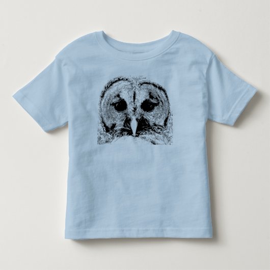 夫人アメリカフクロウ-幼児のティー トドラーTシャツ (正面)