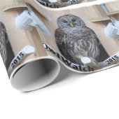 夫人アメリカフクロウ- OctoBoxの巣 ラッピングペーパー (ロールコーナー)