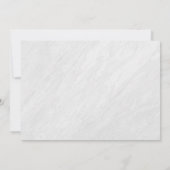 夫人ブライダルシャワーへのシックな大理石及びばら色の金ゴールドの失敗 招待状 (裏面)