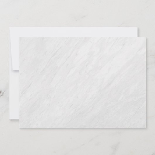 夫人ブライダルシャワーへのシックな大理石及びばら色の金ゴールドの失敗 招待状 (裏面)