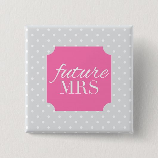 夫人ボタン 缶バッジ (正面)