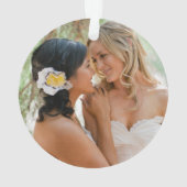 夫人及び夫人としてOrnament私達の一番最初のクリスマス オーナメント (裏面)