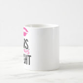 夫人常に右の唇のマグ コーヒーマグカップ (中央)