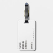 夫人荷物のラベル ラゲッジタグ (裏面縦)