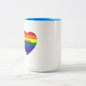 夫人虹のハートのマグ ツートーンマグカップ (中央)