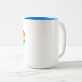夫人虹のハートのマグ ツートーンマグカップ (正面右)