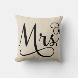 夫人|の黒い原稿 クッション