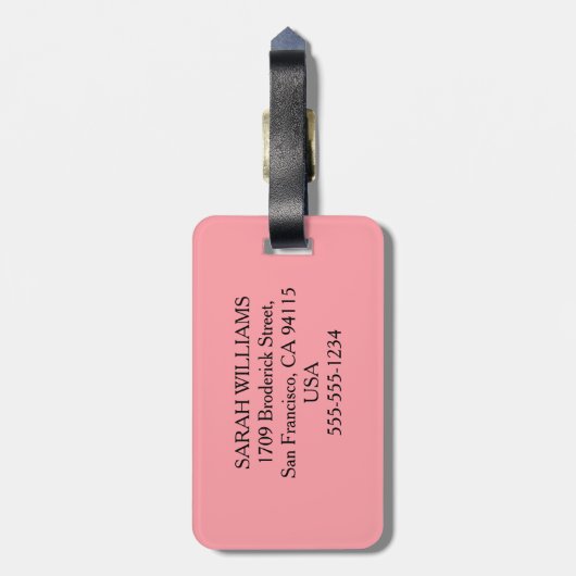 夫人 ラゲッジタグ (裏面縦)