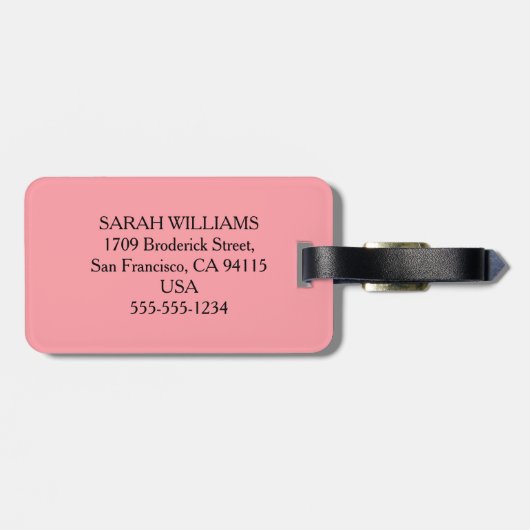 夫人 ラゲッジタグ (裏面横)