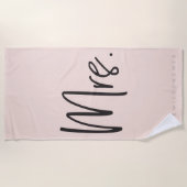 夫人#hashtagのbeachtowel ビーチタオル (正面)