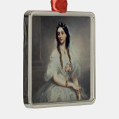 夫人C.W.Stoughton (d.1907)のポートレート、3 quar メタルオーナメント (右)