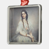 夫人C.W.Stoughton (d.1907)のポートレート、3 quar メタルオーナメント (左)