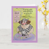 夫人Millieかより古い世代別バースデー・カード カード (黄色い花)