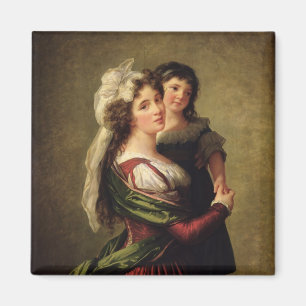 夫人Rousseauおよび彼女の娘1789年 マグネット