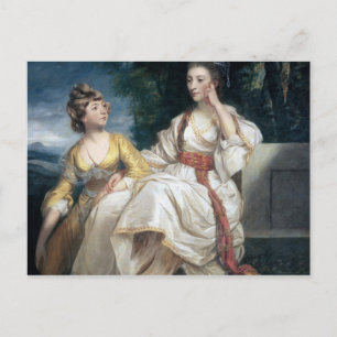 夫人Thraleおよび彼女の娘Hester 1777-78年 ポストカード