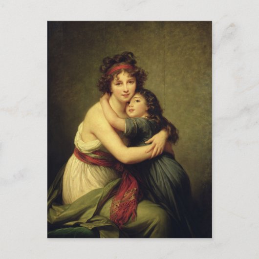 夫人Vigee-Lebrunおよび彼女の娘 ポストカード (正面)