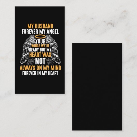 夫天国フォーエバーエンジェルメモリーウィドウハビー 名刺 (正面/裏面)