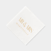 夫妻のカスタマイズデザイン 箔ナプキン (右)