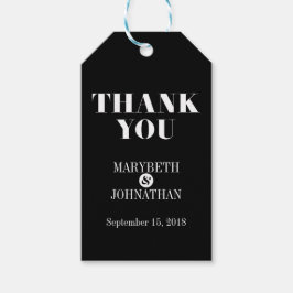 夫妻のモダン有はっきりした無結婚ラベル ギフトタグ