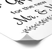 夫妻の新しいカードと贈り結婚物 ポスター (角)