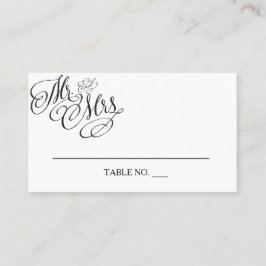 夫妻の結婚プレイスカード プレイスカード